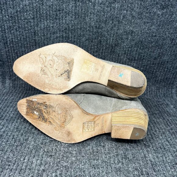 Free People Frontier Chelsea Boots Ankle Western Cowgirl Brown Suede 36 / US 6 - Picture 6 of 8